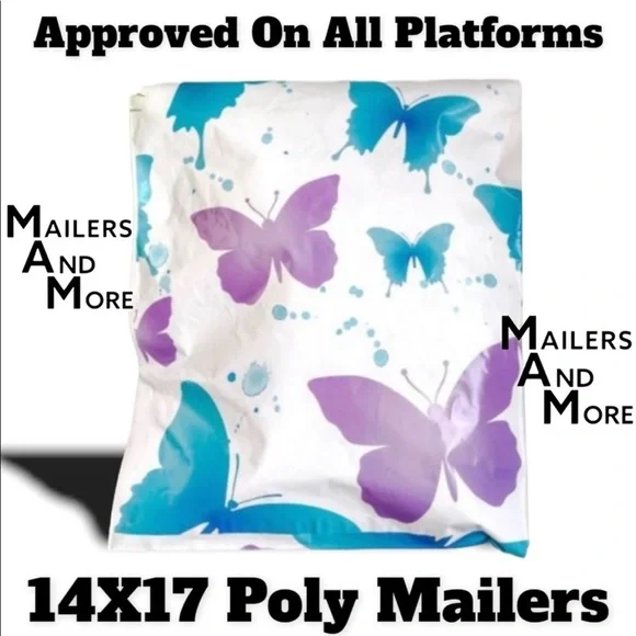 15 qty Butterfly Breezes Variety Bundle 14X17 & 14X19 Poly Mailers PRICE IS FIRM - Picture 3 of 6